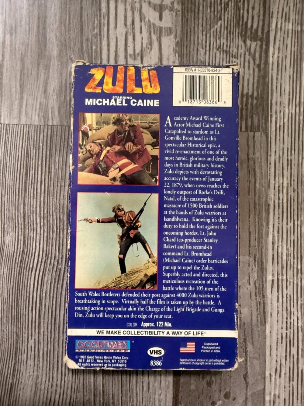 Zulu VHS | Michael Caine | GoodTimes Home Video 1992 | Vintage War Film Tape - Picture 3 of 4